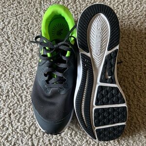 Nike Black and Neon Green Athletic Shoes